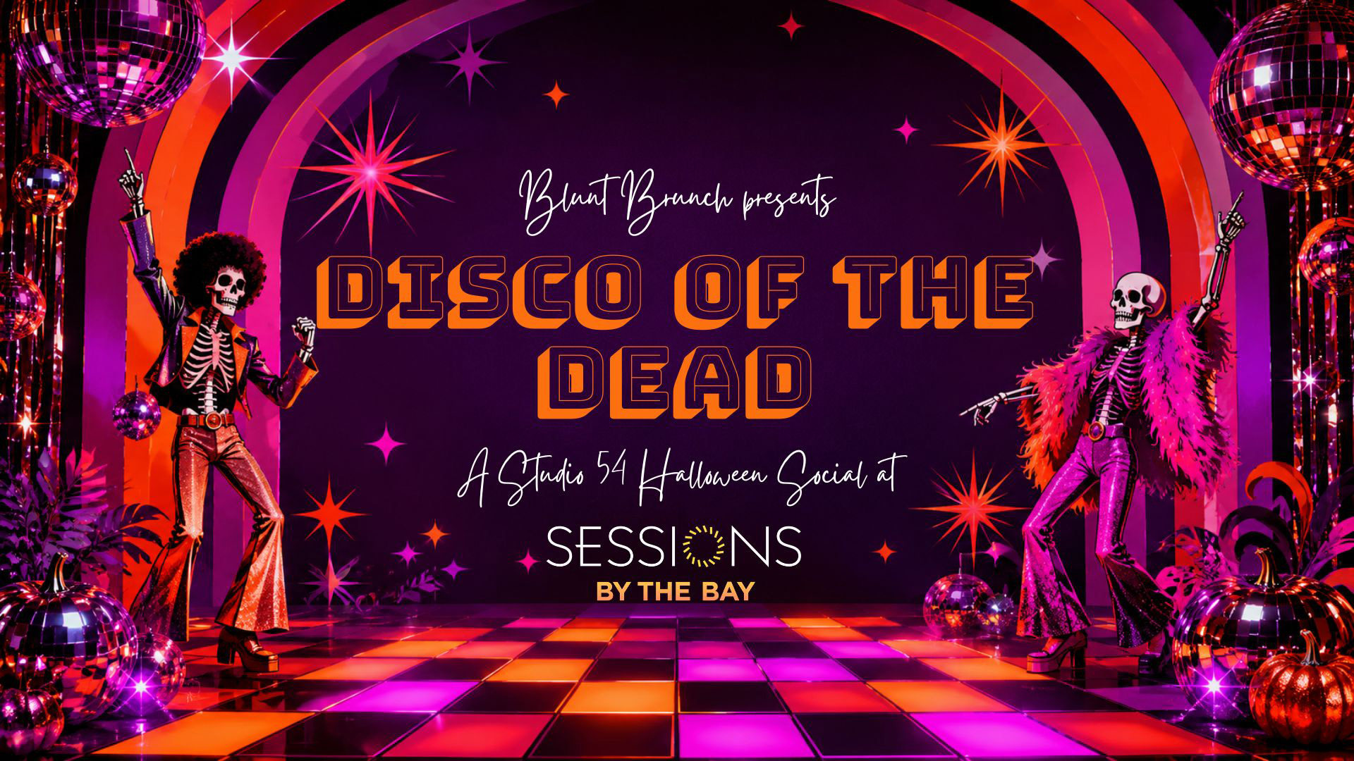 Blunt Brunch Disco of the Dead: A Studio 54 Halloween Social empowered by Sessions by the Bay