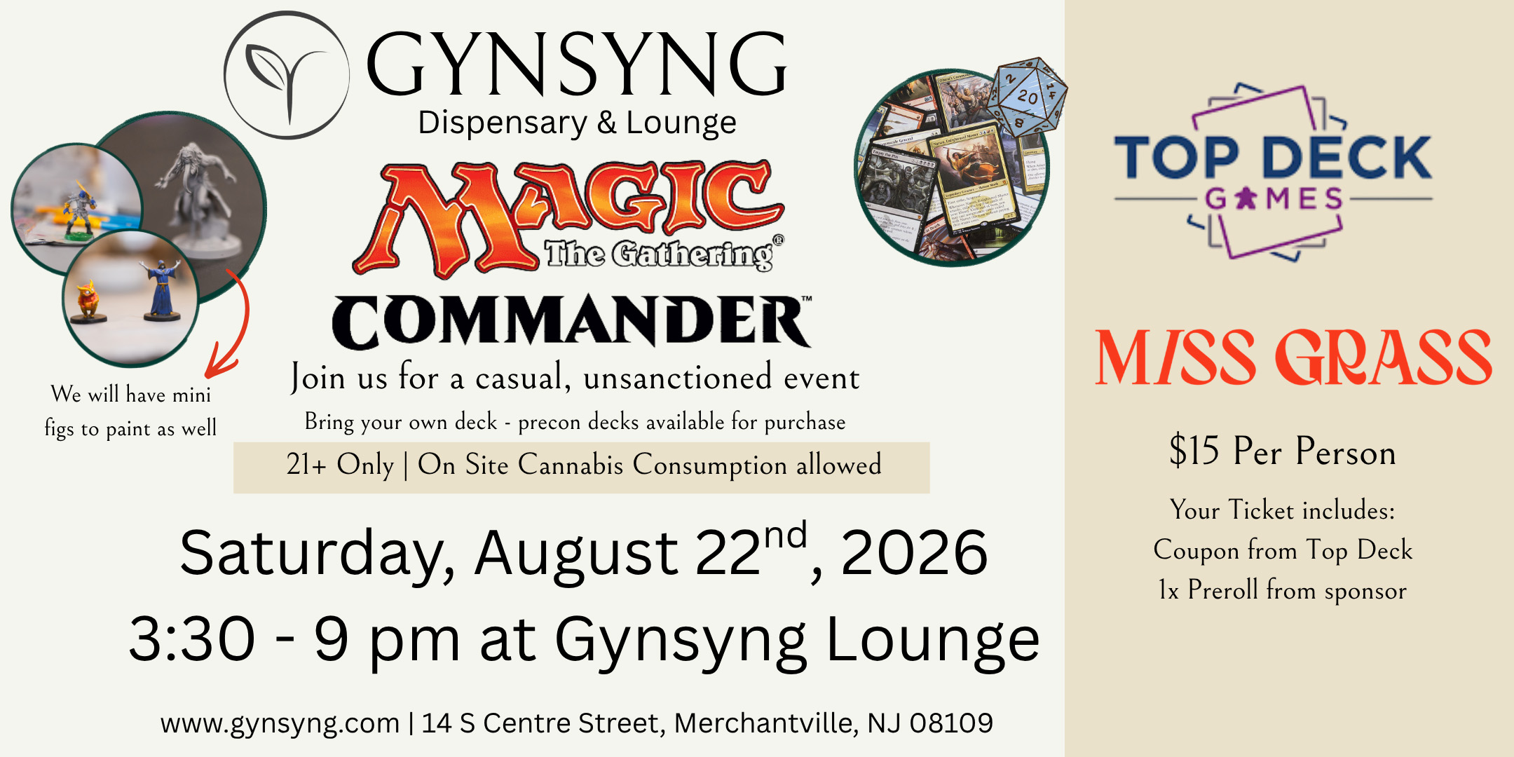 Magic The Gathering Event & Miniature Figures Night With Glass Meadows – August