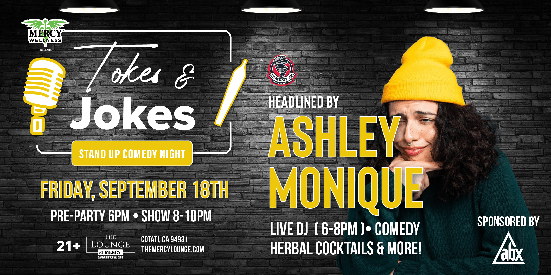 Tokes & Jokes: Stand Up Comedy Night Friday 9/18/26
