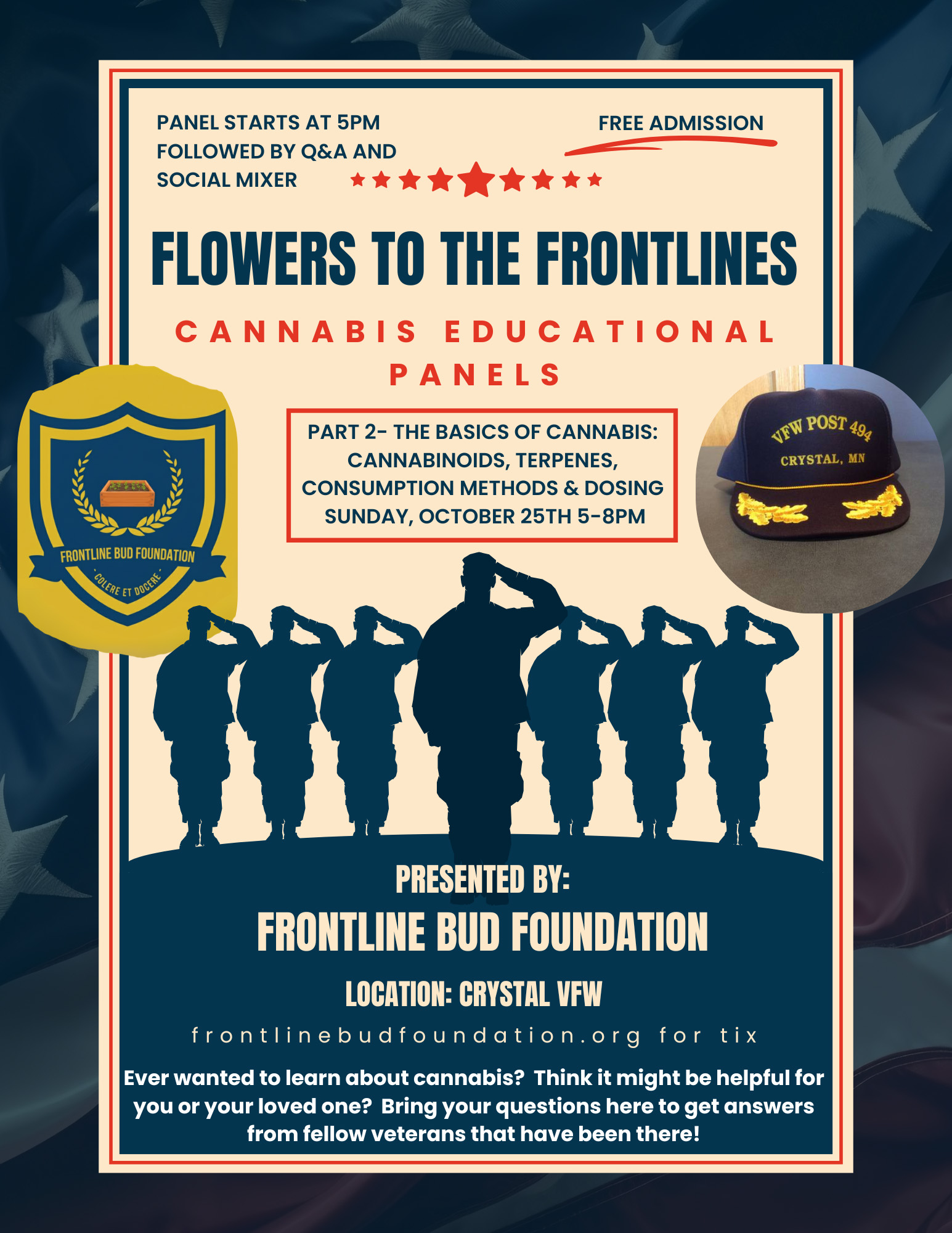 Flowers to the Frontlines Tour – Crystal VFW